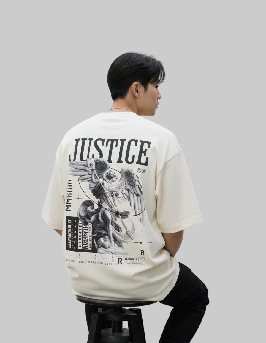 JUSTICE - Unisex Terry Oversized T-Shirt