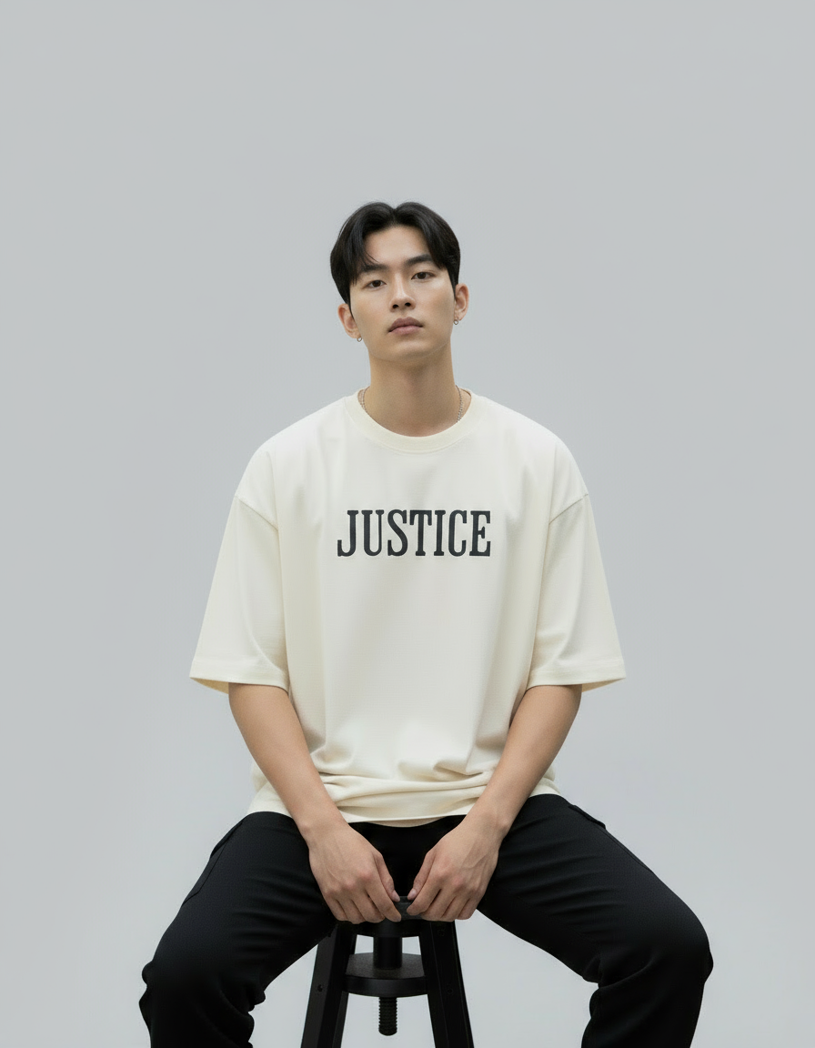 JUSTICE - Unisex Terry Oversized T-Shirt