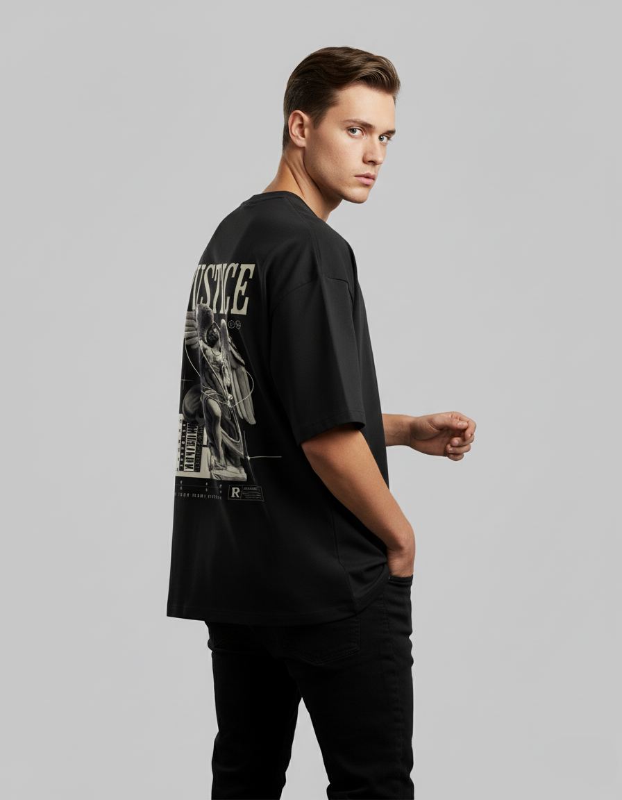 JUSTICE - Unisex Terry Oversized T-Shirt
