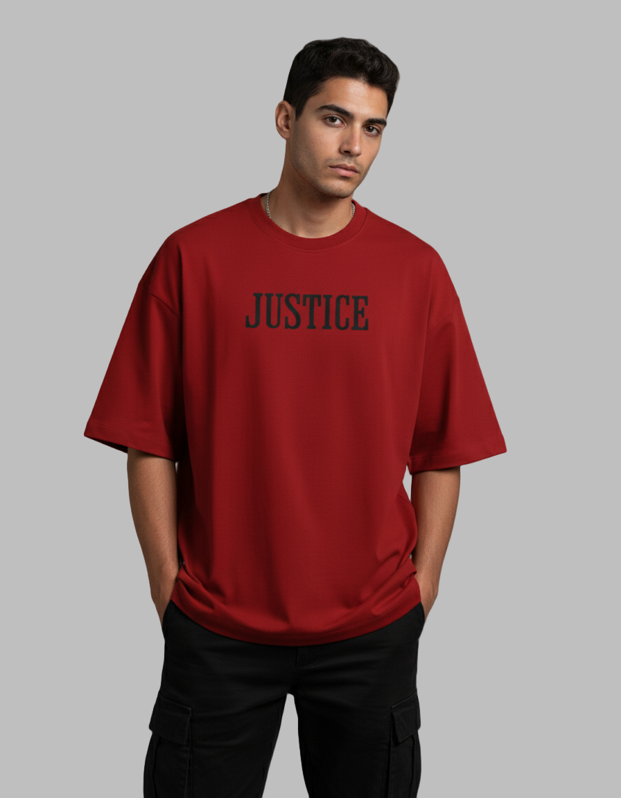 JUSTICE - Unisex Terry Oversized T-Shirt