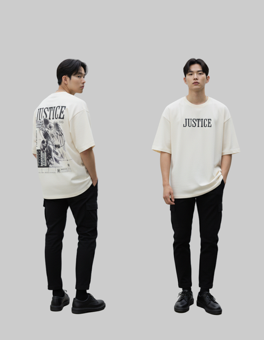 JUSTICE - Unisex Terry Oversized T-Shirt