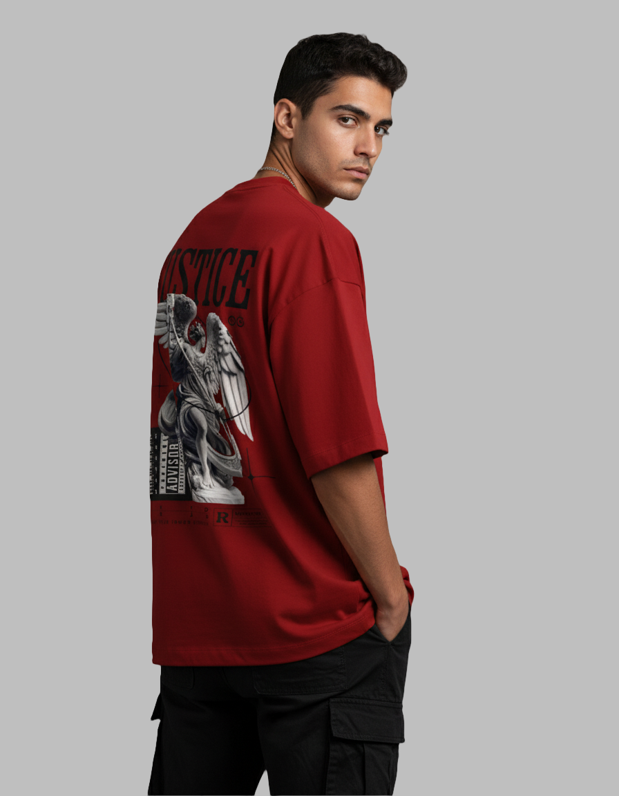 JUSTICE - Unisex Terry Oversized T-Shirt
