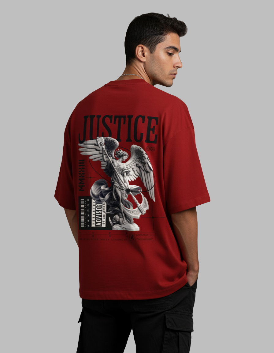 JUSTICE - Unisex Terry Oversized T-Shirt