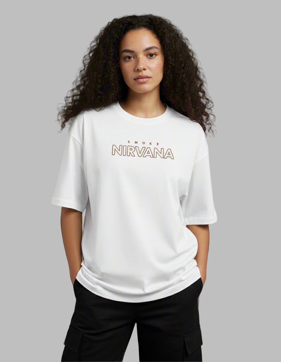 NIRVANA - Unisex Terry Oversized T-Shirt