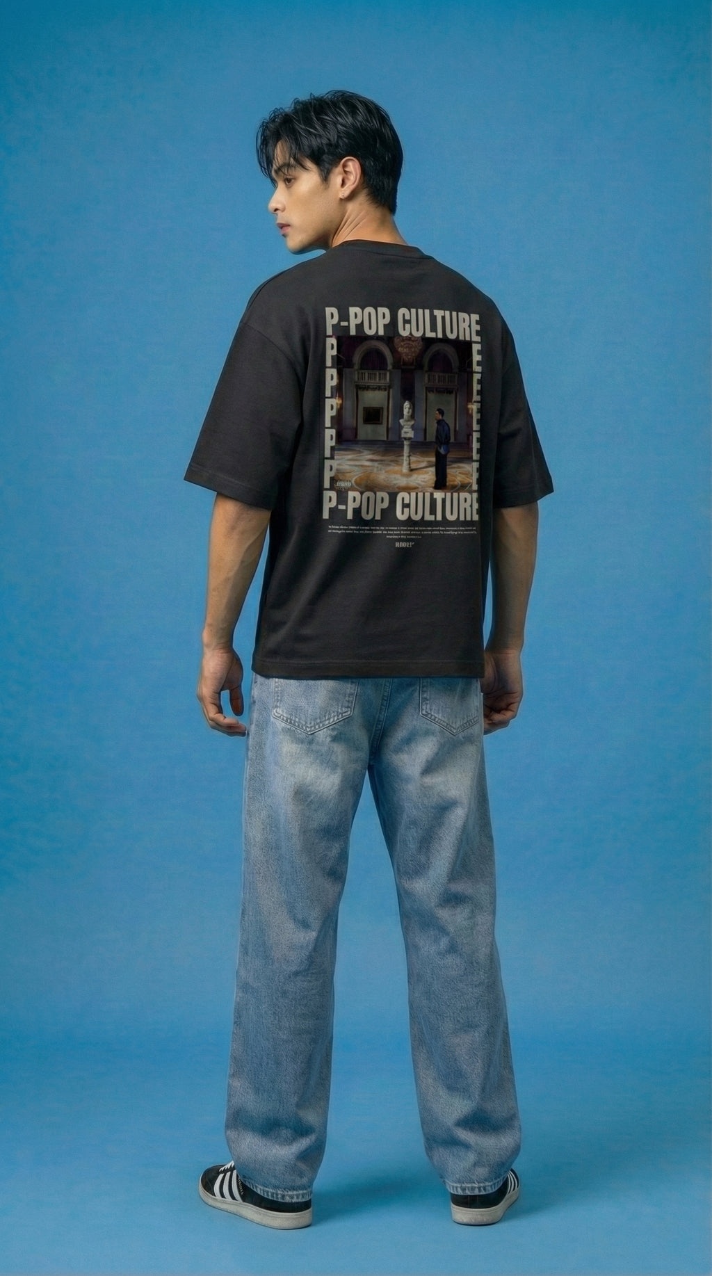 P-POP Culture - Unisex Terry Oversized T-Shirt