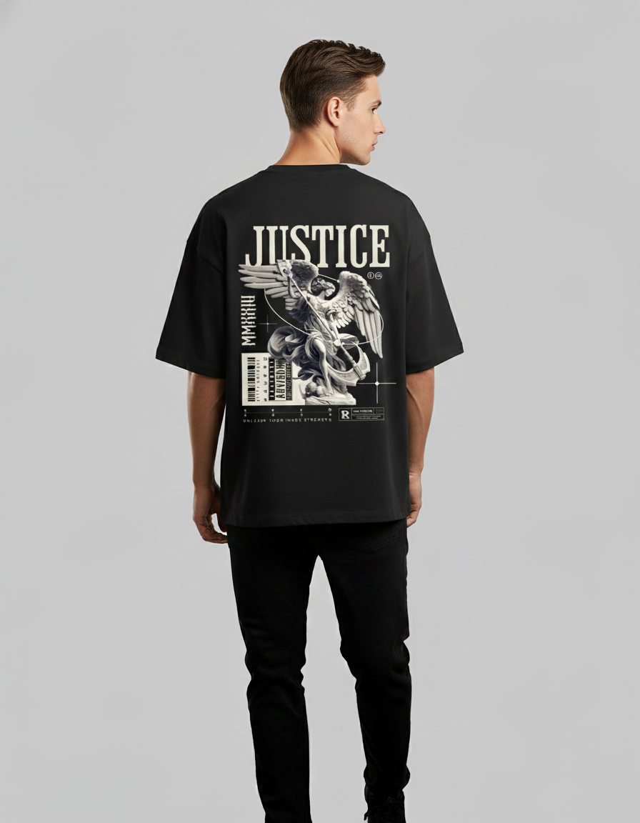 JUSTICE - Unisex Terry Oversized T-Shirt