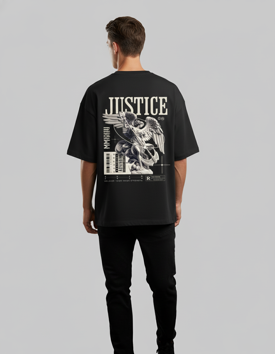 JUSTICE - Unisex Terry Oversized T-Shirt