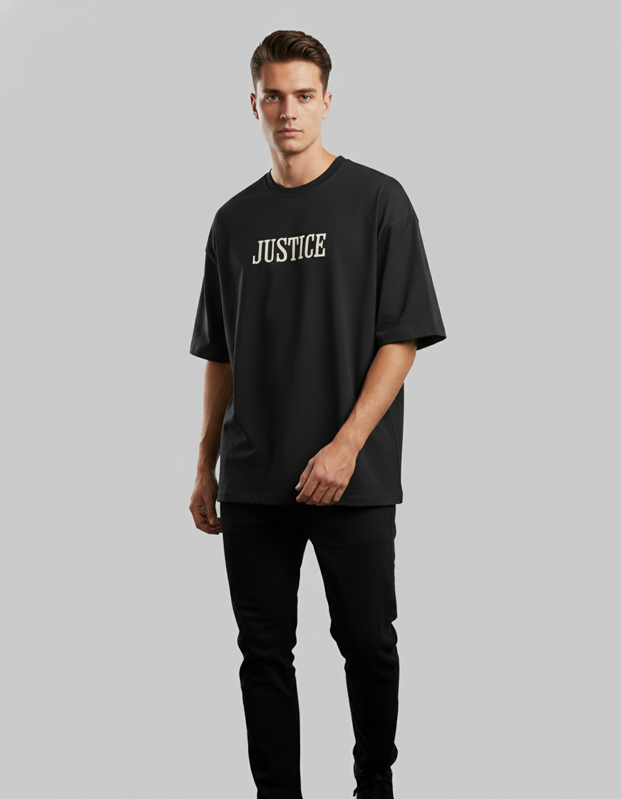 JUSTICE - Unisex Terry Oversized T-Shirt